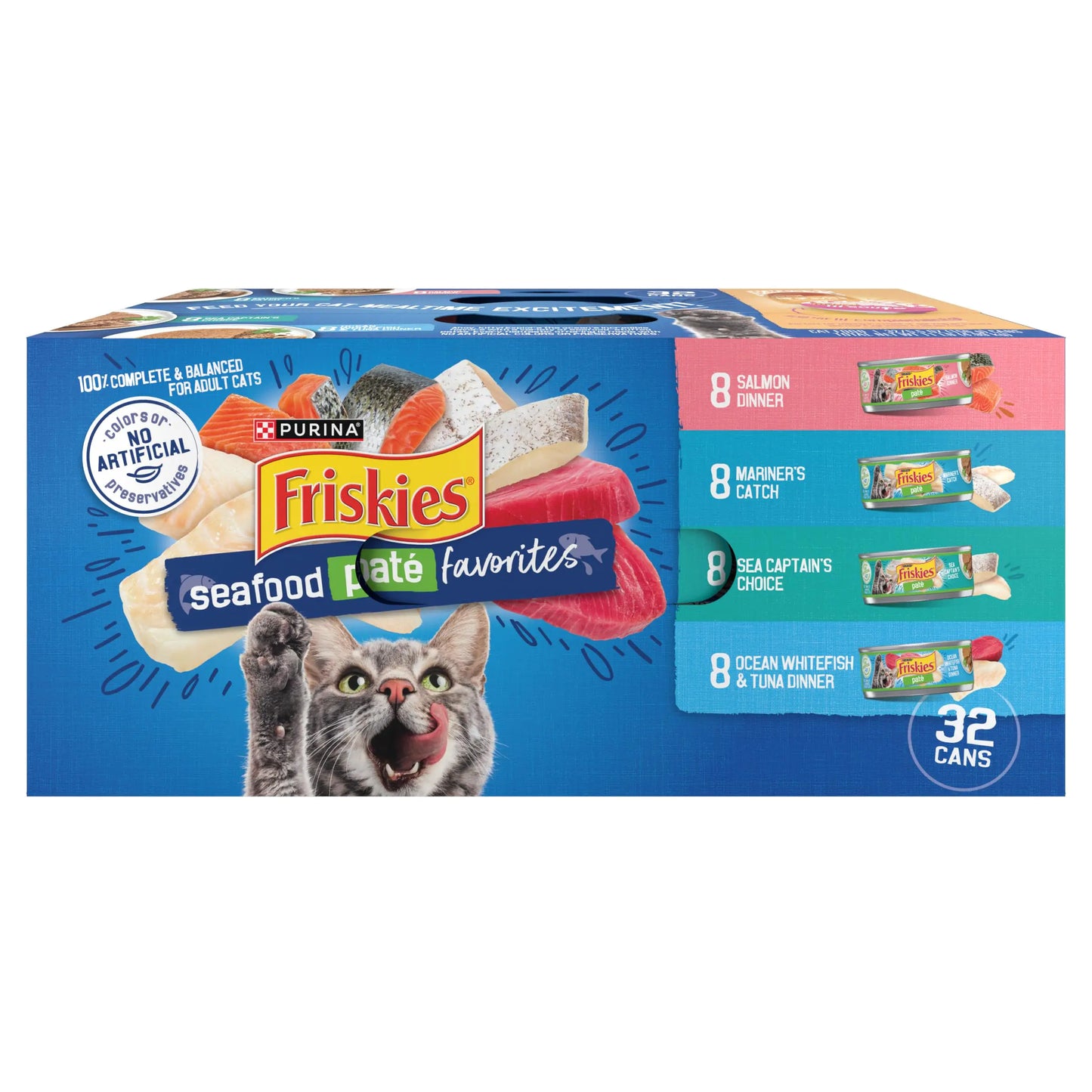 Purina Friskies cibo umido per gatti (32 lattine ecologiche)